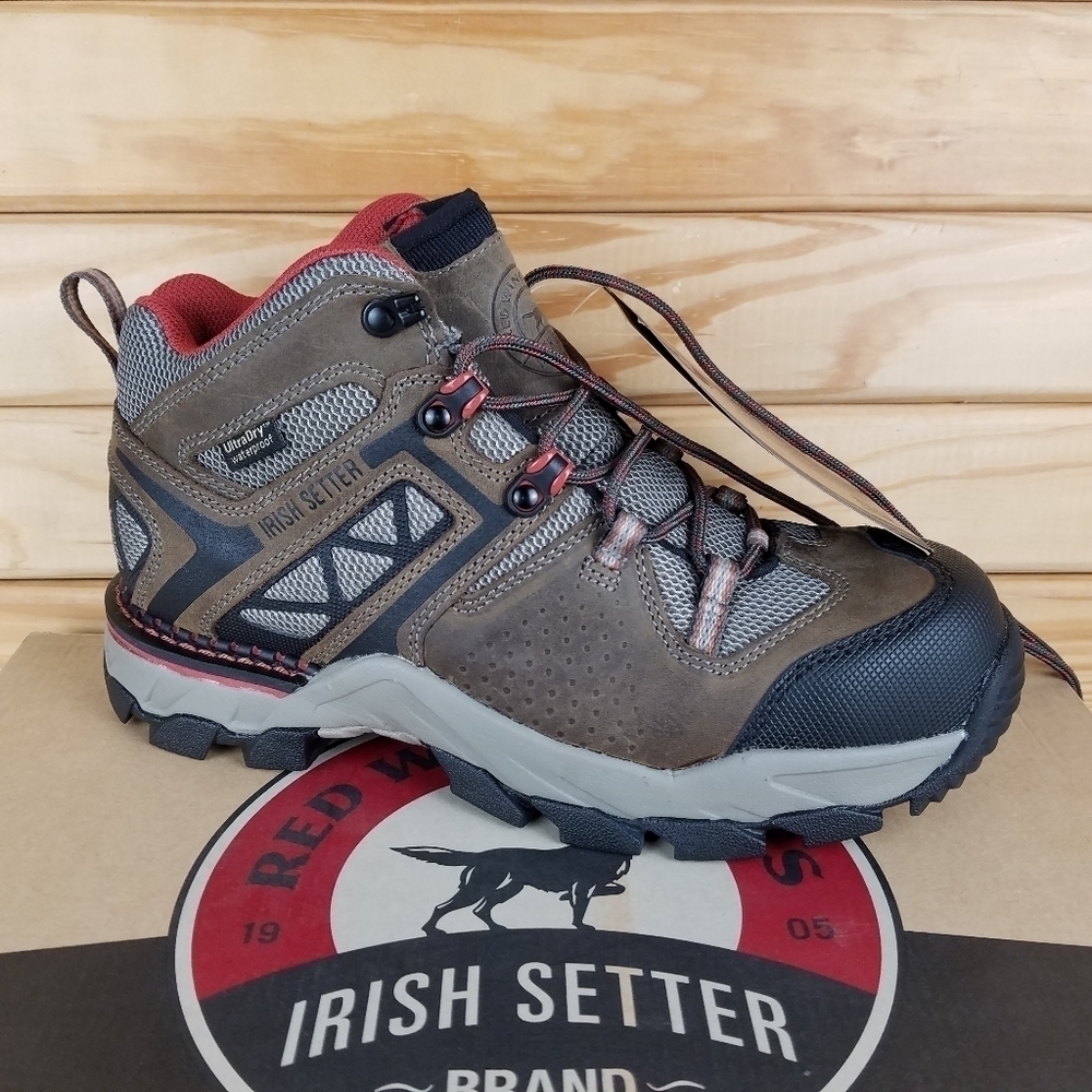 NWT Red Wing Irish Setter Crosby Boots4 Inch Hiker Safety Waterproof 9.5W